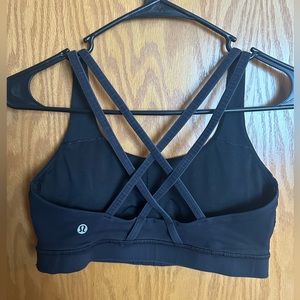 Black Lululemon Energy Bra